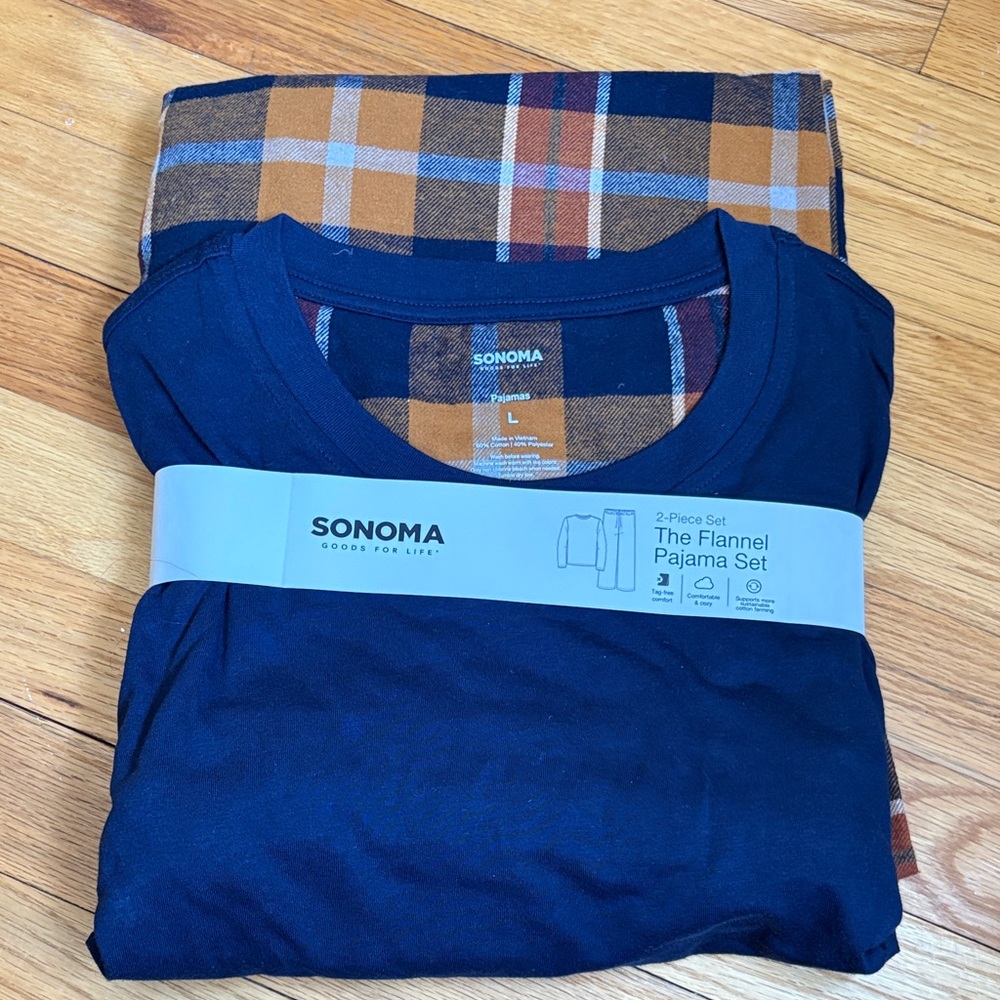 Sonoma Long Sleeve Plaid Men's Pajama Set